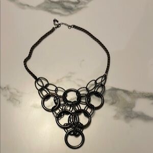 Elegant Black Statement Necklace
